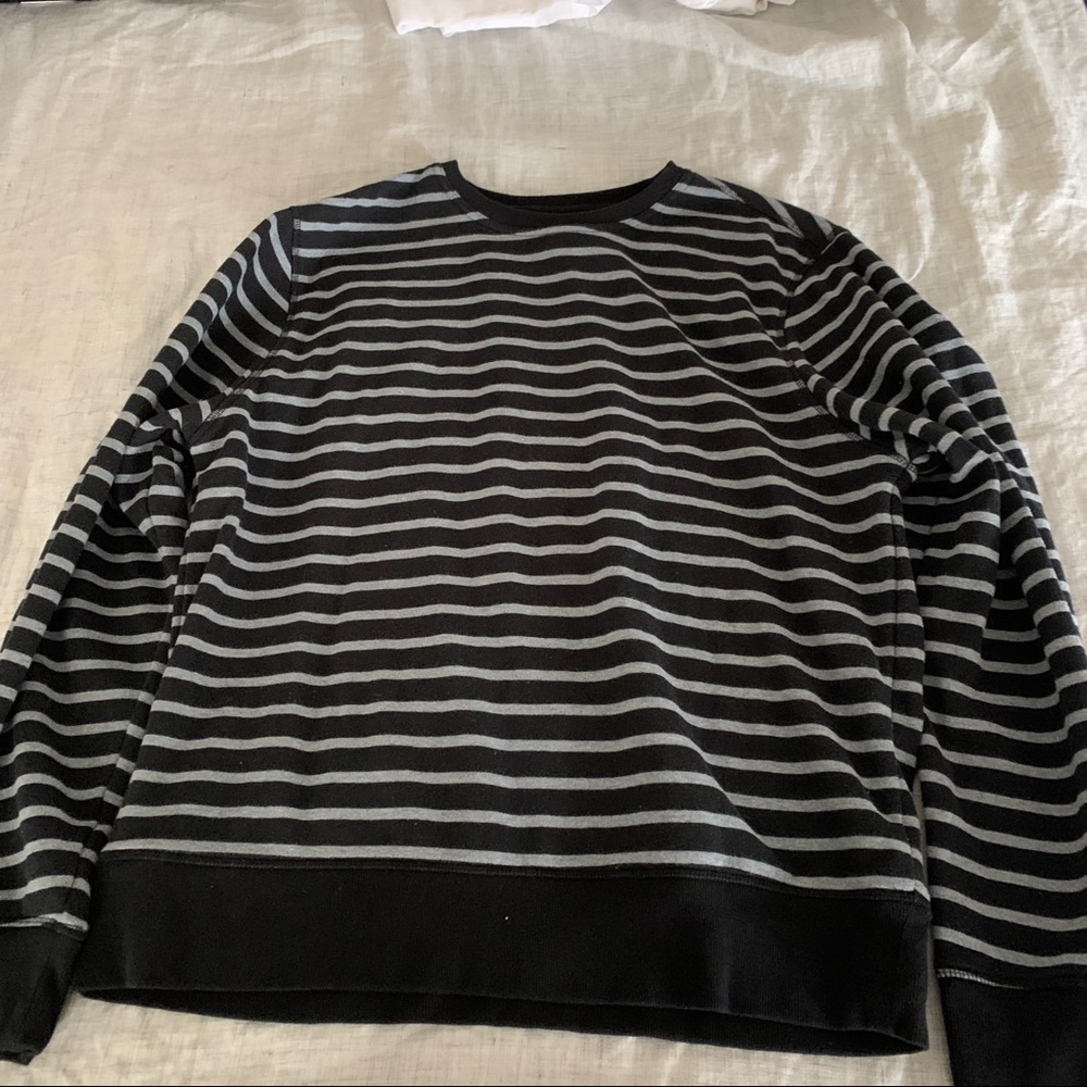 Black striped sweater